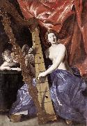 LANFRANCO, Giovanni Venus Playing the Harp (Allegory of Music) sg oil